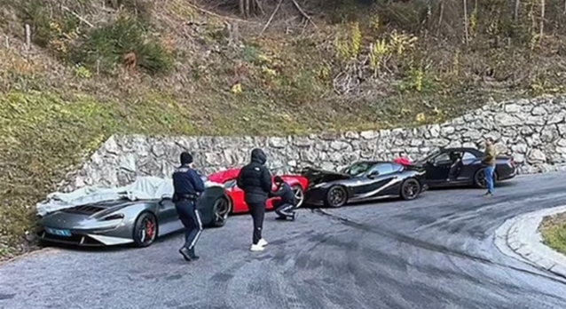 天价碰撞!彭茨山路豪车连环撞,损失惨重