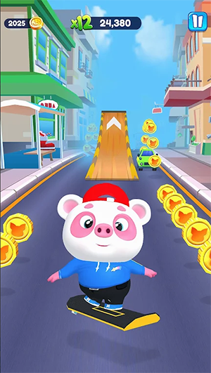 小猪熊猫跑酷3D3