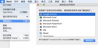 苹果MAC电脑怎样强制关闭程序