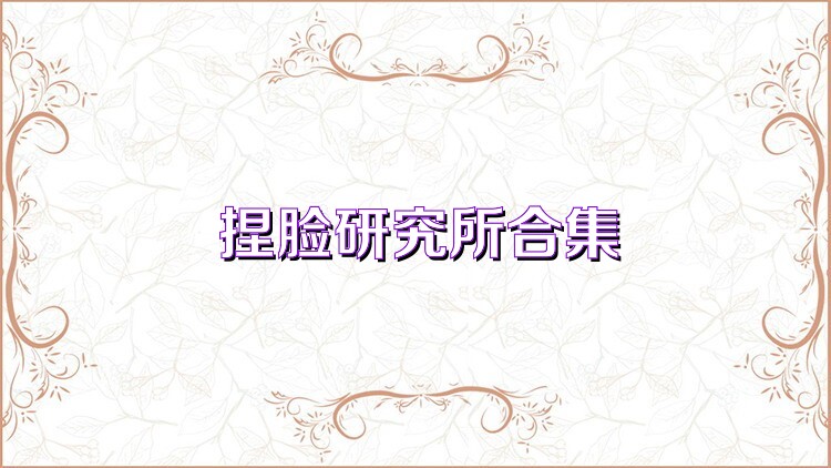 捏脸研究所合集