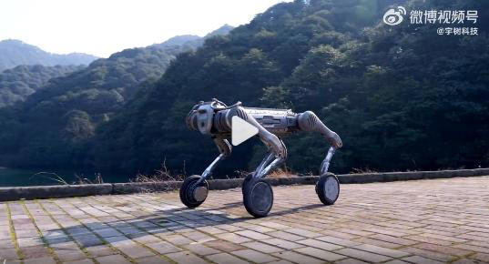 马斯克力荐!宇树科技B2-W机器狗,引领全球科技新潮流!