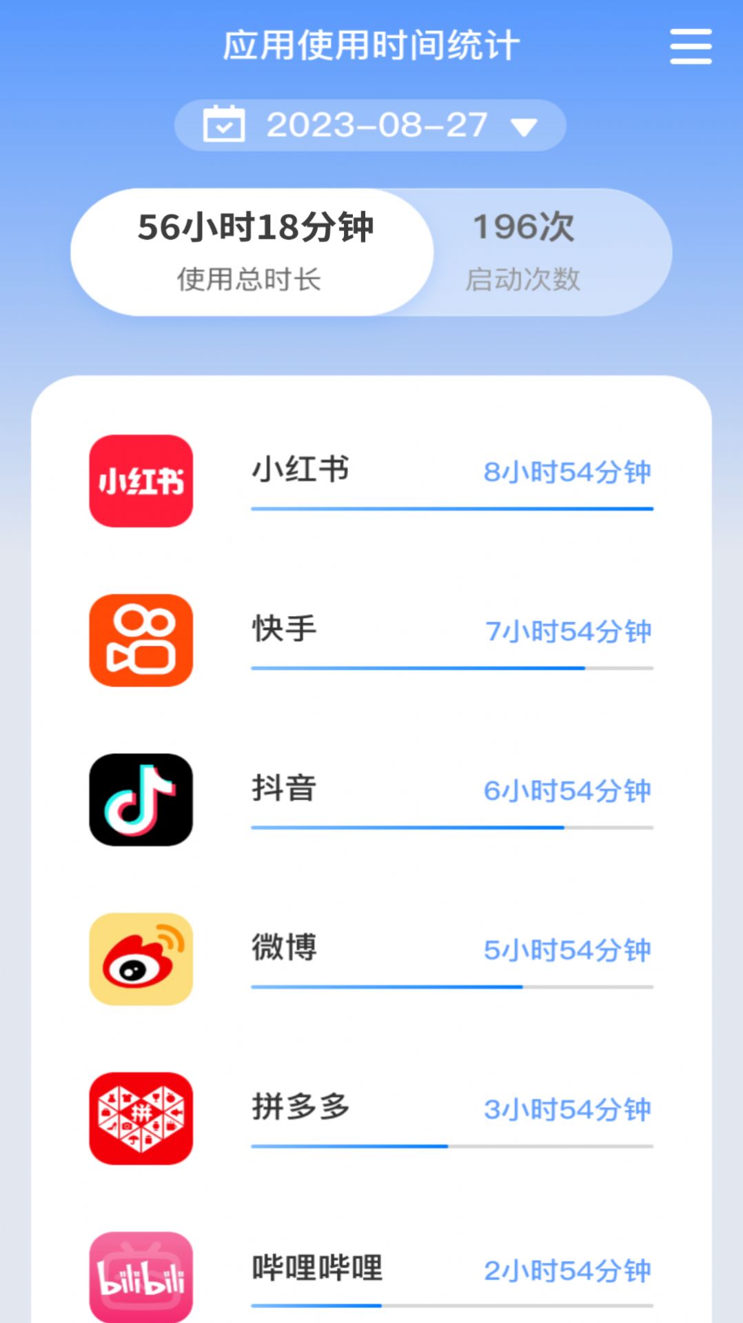 朝暮时长管家0
