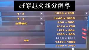 穿越火线最佳分辨率是多少