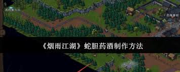 烟雨江湖蛇胆药酒如何制作